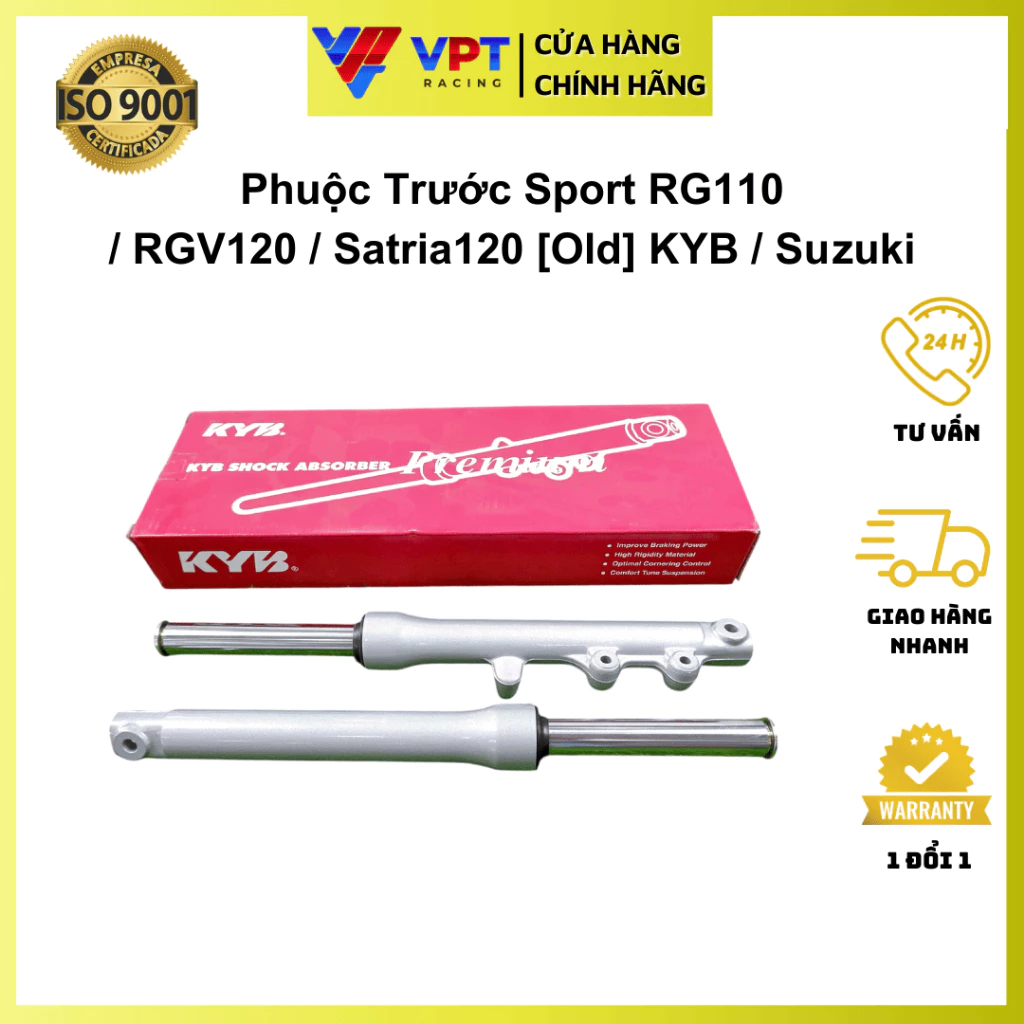 Phuộc trước Xipo sport RG110, RGV120, Satria120 - chính hãng KYB 51103