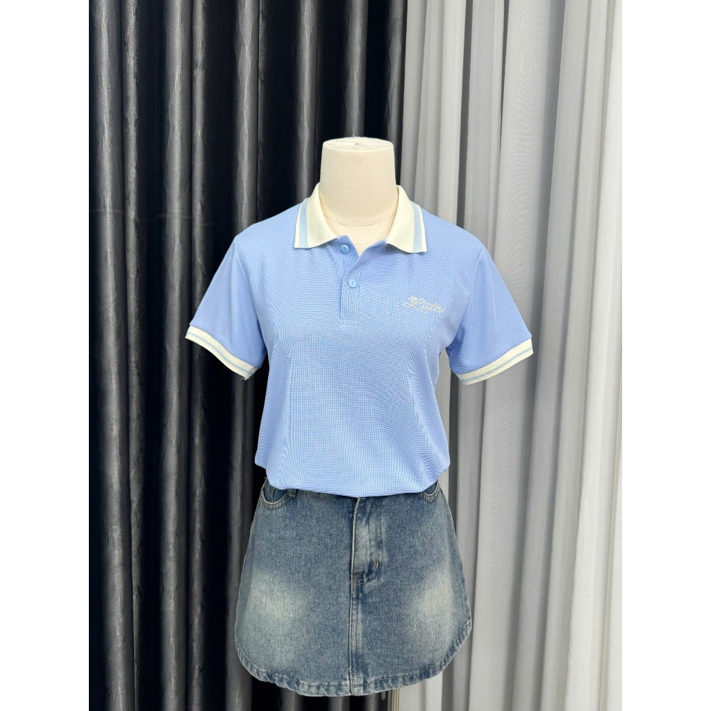 ( Deal Xả Kho )Áo polo nữ  _Lista dệt kim thêu chữ from dáng babytee phù hợp hầu hết các chị em phụ nữ ,Bốn mùa ( Mã 6 ) | BigBuy360 - bigbuy360.vn