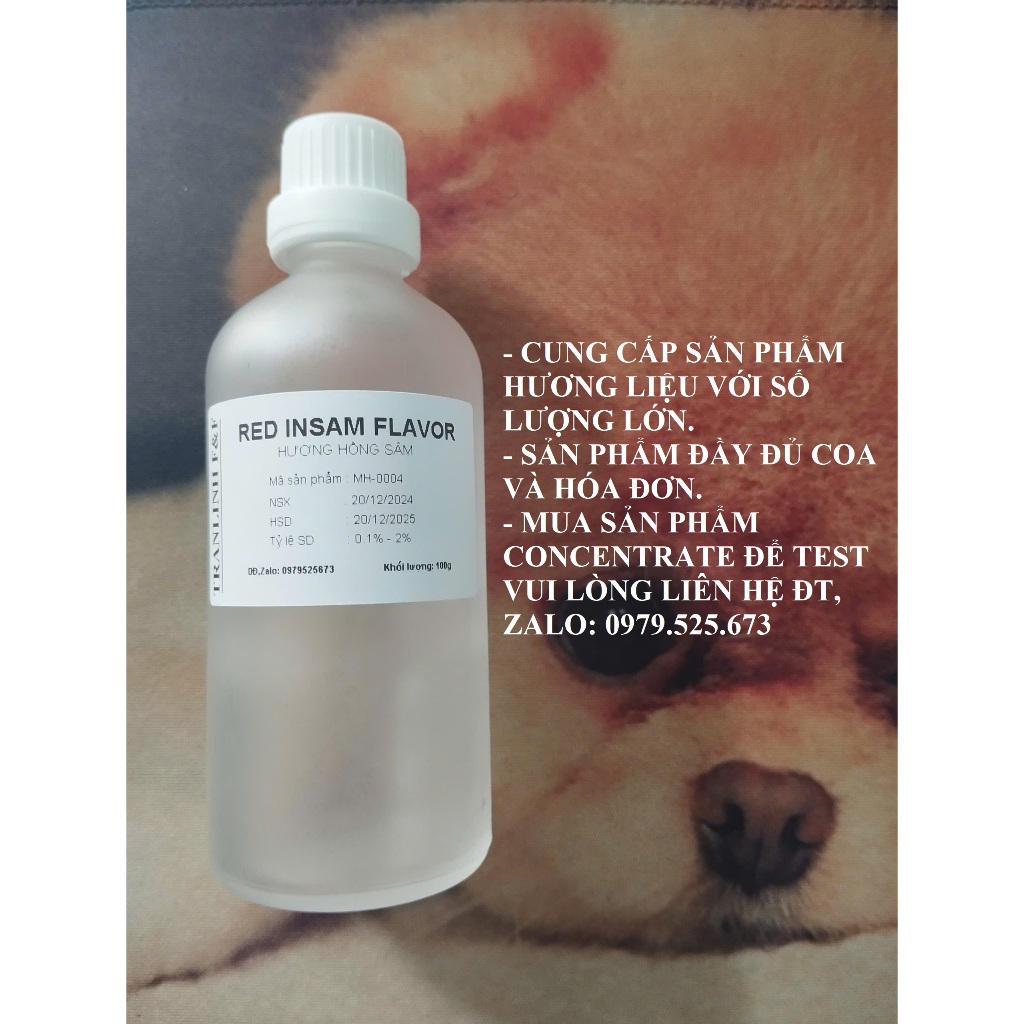 HƯƠNG HỒNG SÂM  (DẠNG BỘT VÀ LỎNG)