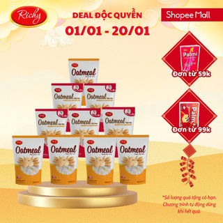 Combo 10 bánh yến mạch Oatmeal Richy túi 35-40g vị sữa, phô mai date T3/2025