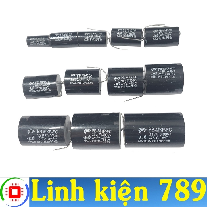 Tụ phân tần loa Tụ BP-MKP-FC Tụ MKP 6.8 - 33uF Tụ 400V