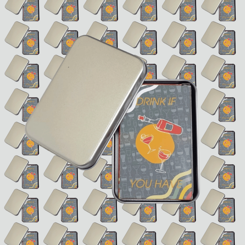 Combo 10 Bộ Bài Drink If (Drink If You Have) Hộp Thiếc 50 Lá THE KAS – Party Game Tương Tác