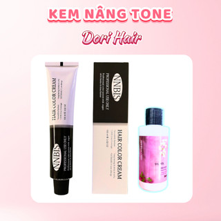  KEM NÂNG TONE - Thuốc Nâng Tone Nhẹ giúp tóc lên sáng lever 6-7 Tặng kèm Oxy trợ dưỡng 