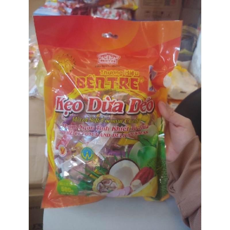 Kẹo Dừa Dẻo Thanh Long  chính hiệu 500g.