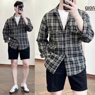 Áo Sơ Mi Nam Sơ Mi Caro Chất Vải Cotton Spandex Thấm Hút Mồ Hôi BỜM SHOP (Beacon Denim cũ) Mã SMCR01 Form Vừa Vặn
