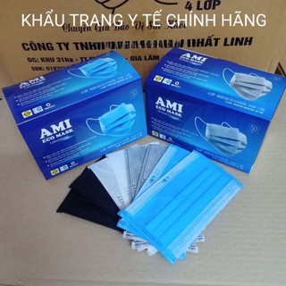 Khẩu trang than hoạt tính AMI (Màu xám)