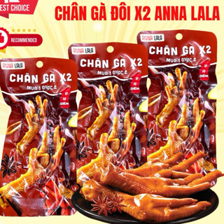 combo 30 và 20 gói (gói 2 chân) chân gà đôi X2, chân có xương, rút xương gói 1 chân Anna Lala vị 10 điểm
