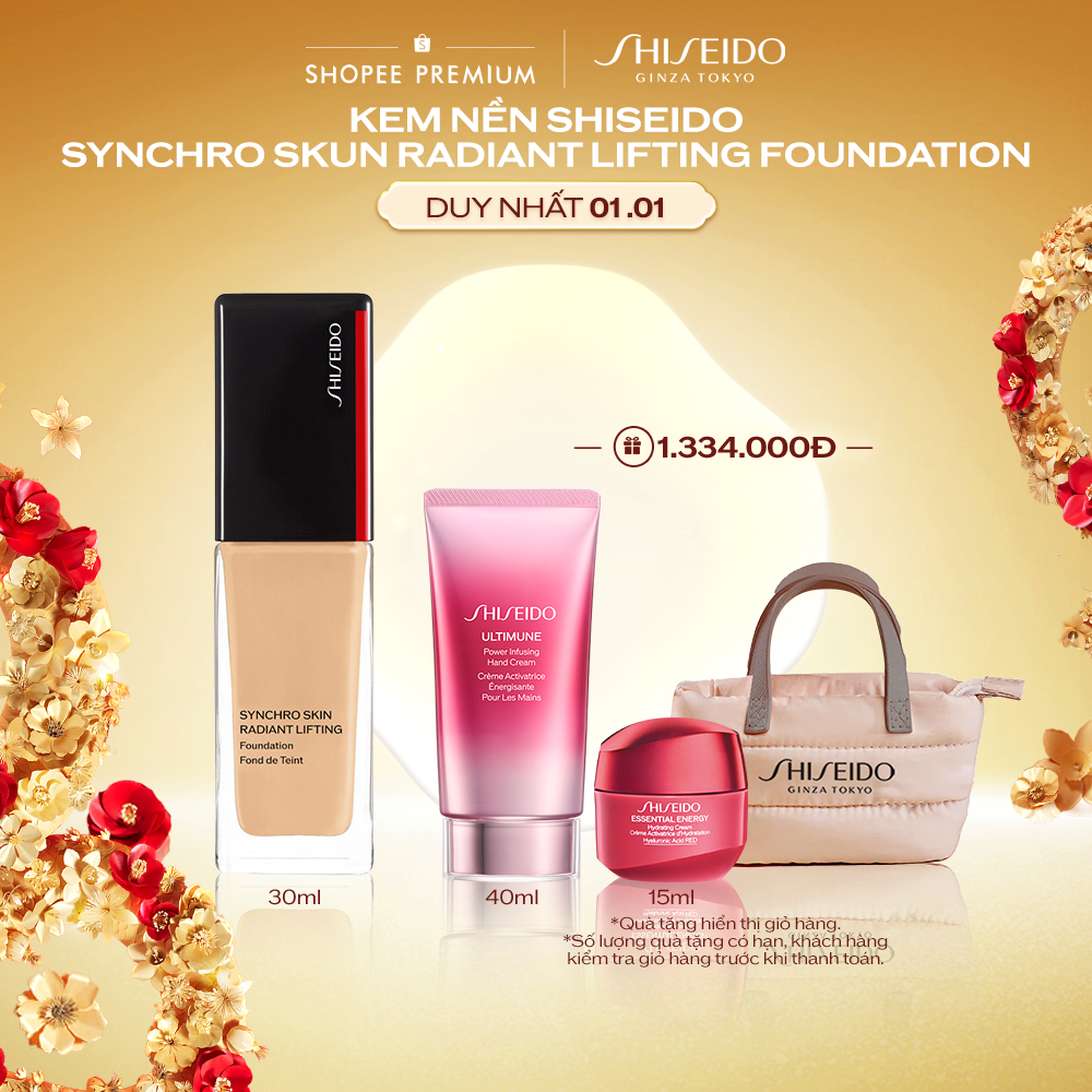 Phấn nền dạng lỏng Shiseido Synchro Skin Radiant Lifting Foundation 30ml