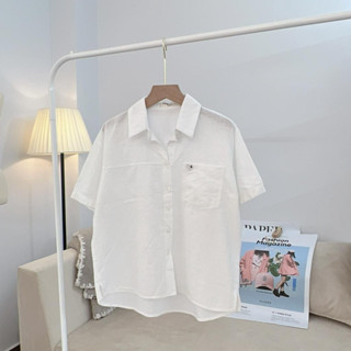 Áo sơ mi nữ tay ngắn TiQi Jeans form rộng nhiều màu A85