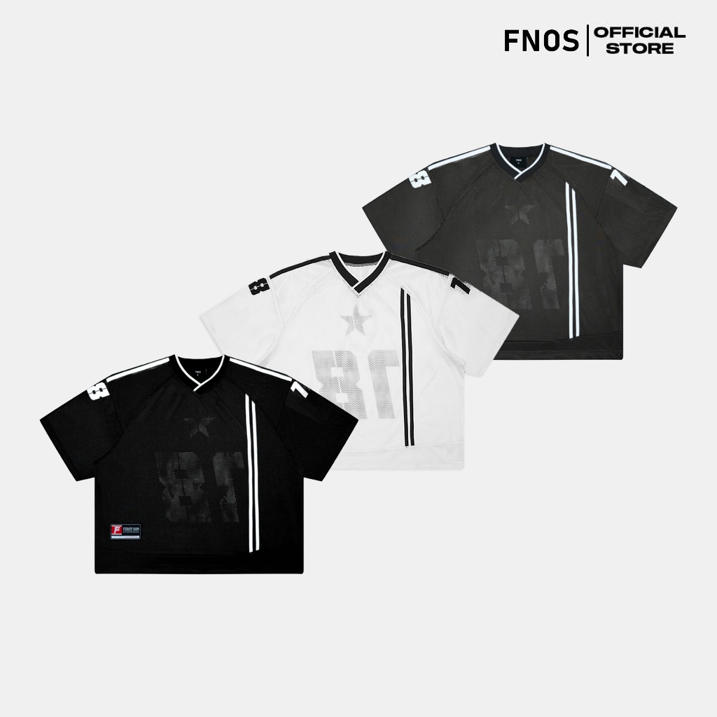 FNOS l ÁO JERSEY LƯỚI 18+ MESH JERSEY TEE - GRAY - JS8,9,10