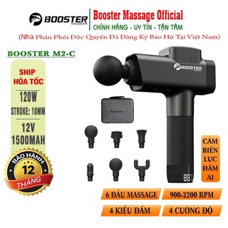  Súng massage giãn cơ cao cấp Booster Boluojun M2-C - công suất 120W điều khiển chip AI 