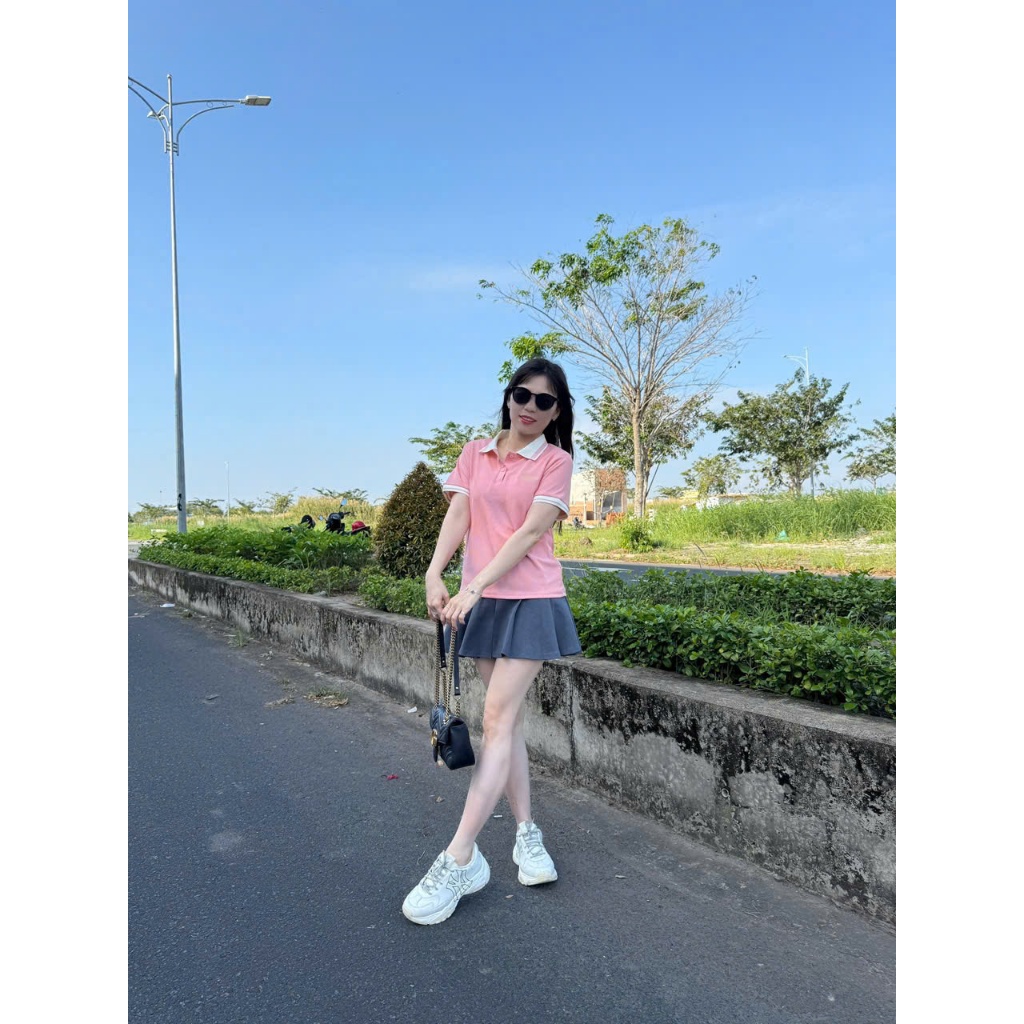 Áo polo nữ  _Lista dệt kim thêu chữ from dáng babytee phù hợp hầu hết các chị em phụ nữ ,Bốn mùa ( Mã 6 ) | BigBuy360 - bigbuy360.vn