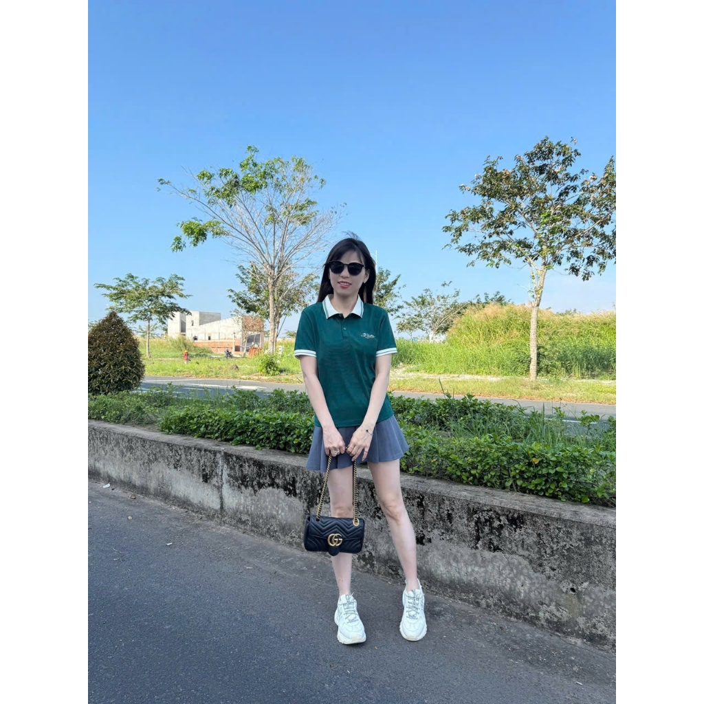Áo polo nữ  _Lista dệt kim thêu chữ from dáng babytee phù hợp hầu hết các chị em phụ nữ ,Bốn mùa ( Mã 6 ) | BigBuy360 - bigbuy360.vn