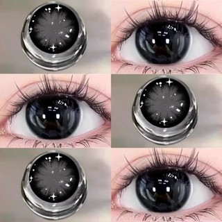 (Có hàng) 1 cặp kính áp tròng màu đen cho mắt to lens 14.5mm, hạn dùng 1 năm Miễn phí vận chuyển