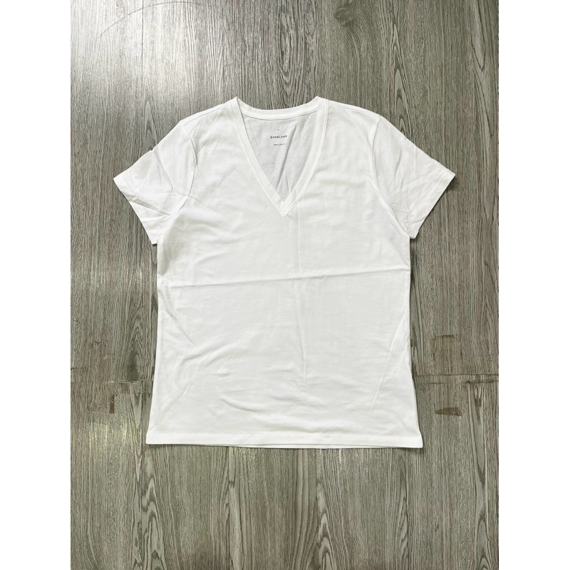 Áo thun cotton EVERLANE Nữ hàng VN xuất khẩu Xịn (Size Xl Xxl) màu trắng tinh