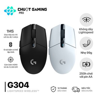 Chuột Gaming Không Dây Logitech G304 Lightspeed Đen Trắng –OEM Tốc Độ Cao, Độ Chính Xác Tuyệt Đỉnh