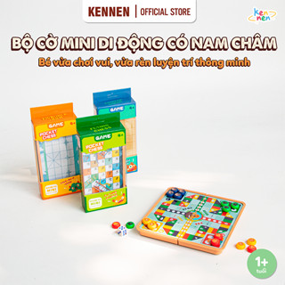 Bộ cờ mini di động có nam châm Kennen - Bộ cờ bỏ túi cho bé -  Đồ chơi giáo dục