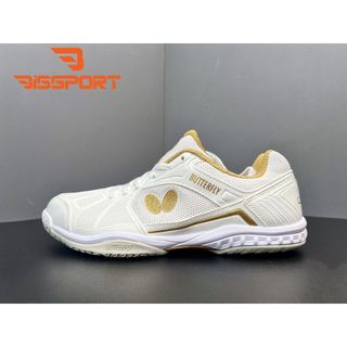 Giày Bóng Bàn Butterfly Lezoline 12 Trắng Chính Hãng - Thiết Kế Màu Sắc Nổi Bật, Ổn Định, Thoải Mái, Độ Bám Tốt