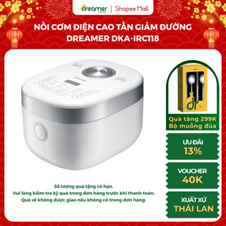 Nồi cơm điện cao tần giảm đường DREAMER DKA-IRC118, 1.8 lít, lòng nồi hợp kim gang, 18 chức năng