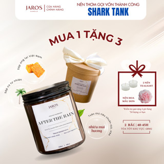 Nến thơm lành tính từ Sáp Tự Nhiên JAROS Candle 220ml, toả rộng, gói thắt nơ thích hợp làm quà tặng