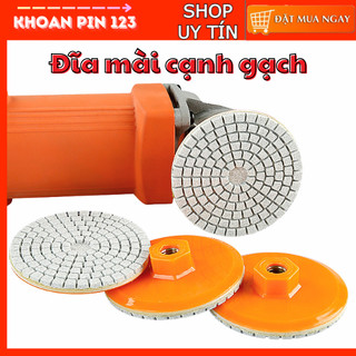  Đĩa mài đĩa đánh bóng cắt tỉa gạch đánh bóng khô tích hợp mài mòn 3inch 80mm nhiều độ nhám Chamfering mài cạnh 
