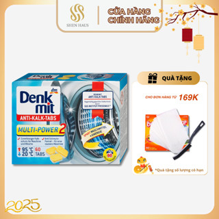 Hộp 60 Viên Tẩy Lồng Máy Giặt Denkmit Anti-Kalk-Tabs - Nhập Đức Chính Hãng