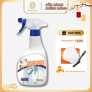 Chai xịt vệ sinh tẩy cặn nhà tắm Beecok hương chanh dung tích 500ml tẩy cặn canxi inox, vách kính