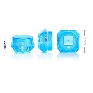 Hũ chiết mỹ phẩm 3G Hũ đựng kem hình kim cương chất liệu nhựa trong suốt cao cấp