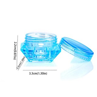 Hũ chiết mỹ phẩm 3G Hũ đựng kem hình kim cương chất liệu nhựa trong suốt cao cấp