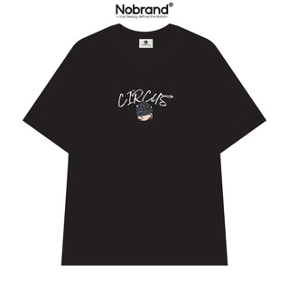 Áo thun nam nữ oversize from rộng kiểu cao cấp unisex chính hãng màu đen trắng cổ tròn Nobrand - BASIC B24 BOY CIRCUS