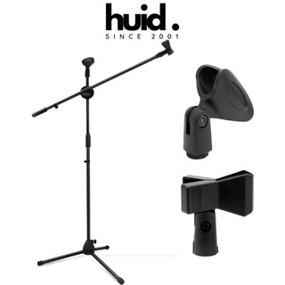 Chân míc đế micro đứng hát Boom Stand MS-001 (Đen)