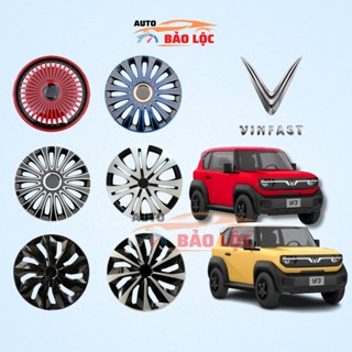 Combo 4 ốp lazang Vinfast VF3, VF5S size 16 inch, ốp mâm cho các dòng xe ô tô bánh 16inch, tự lắp đặt dễ dàng tại nhà