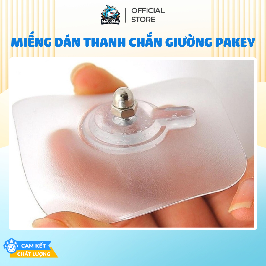 Miếng Dán Thanh Chắn Giường Chịu Tải 20Kg, Miếng Dán Cường Lực Không Khoan Đục