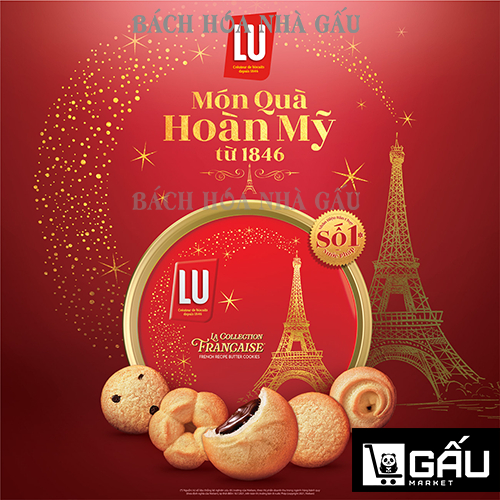 Bánh Quy Bơ Thập Cẩm LU Pháp Hộp 180g
