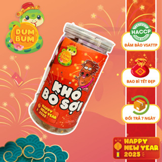 Khô bò sợi DumBum 250g ,khô thịt bò thật mềm ngon xuất sắc, không trộn thịt lợn