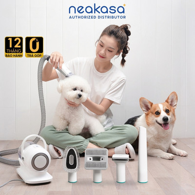 Máy cắt tỉa hút và chải lông chó mèo NEAKASA P1 Pro - Lực hút mạnh, Độ ồn thấp, Tông đơ mạnh mẽ