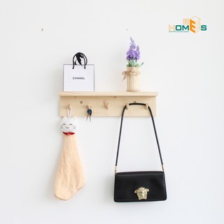Kệ gỗ treo tường 5-7 móc Behomes