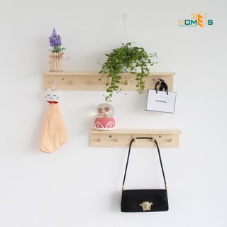 Kệ gỗ treo tường 5-7 móc Behomes