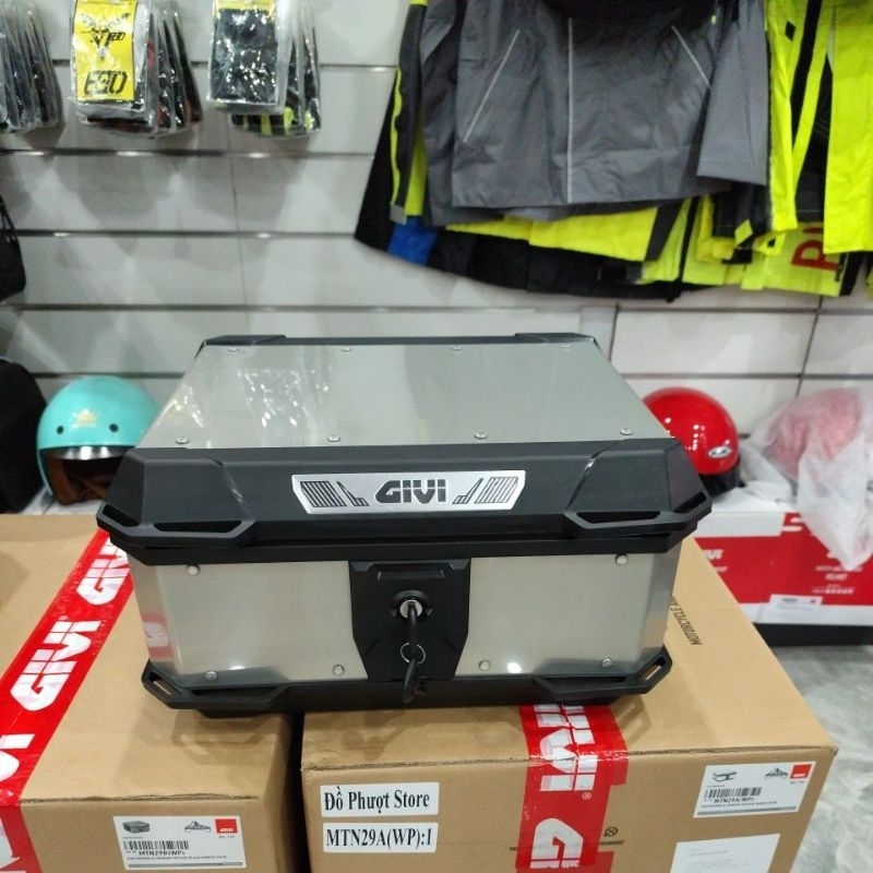 Thùng Nhôm Xe Máy MATTERHORN MTN29A (29 Lít) Bạc - Tùy Chọn Kèm Đế/Không Đế, Cao Cấp- Đồ Phượt Store