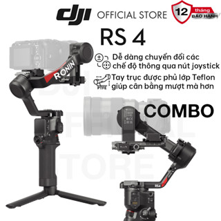 Gimbal máy ảnh DJI RS 4 chống rung cho camera DSLR và Mirrorless tải trọng đến 3kg, quay dọc linh hoạt (DJI RS 4)