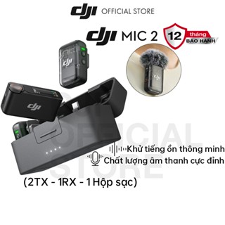 DJI thiết bị quay vlog Mic 2 không dây khử ồn mạnh mẽ, camera hành động chính hãng (DJI Mic 2)