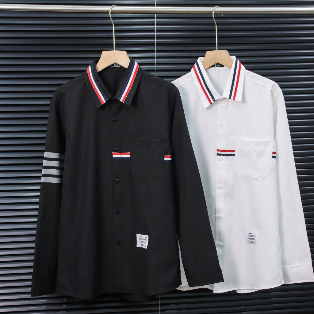 Áo sơ mi nam phối vải tay dài vải mango siêu mát, Sơ mi nam mẫu mã đẹp ✌dainganstore✌