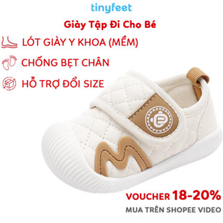  Giày Tập Đi Cho Bé Mùa Đông Lót Nhung Ấm Áp Chống Bẹt Chân TINYFEET WJ26 Giày Cho Bé Trai Bé Gái Chống Trơn Trượt 