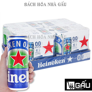 Thùng 12/24 Lon Bia Heineken 0.0% Độ Cồn 330ml/lon