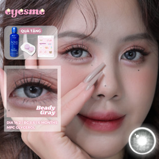 Lens Filter Eyesme - Beady Gray - Kính áp tròng màu xám ánh bạc lấp lánh