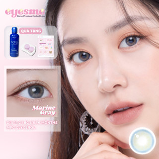 Lens Eyesme - Marine Gray - Màu lens xám tự nhiên - Kính áp tròng Hàn Quốc