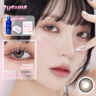 [Lens MPC] Lens Eyesme - Dusty Brown - Lens chống tia UV màu nâu trầm tự nhiên