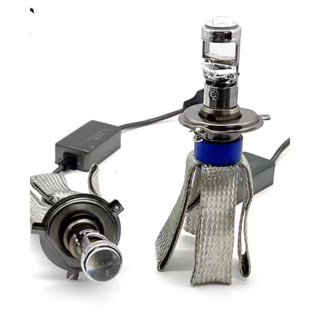  Đèn pha Led bi cầu đuôi công H4 