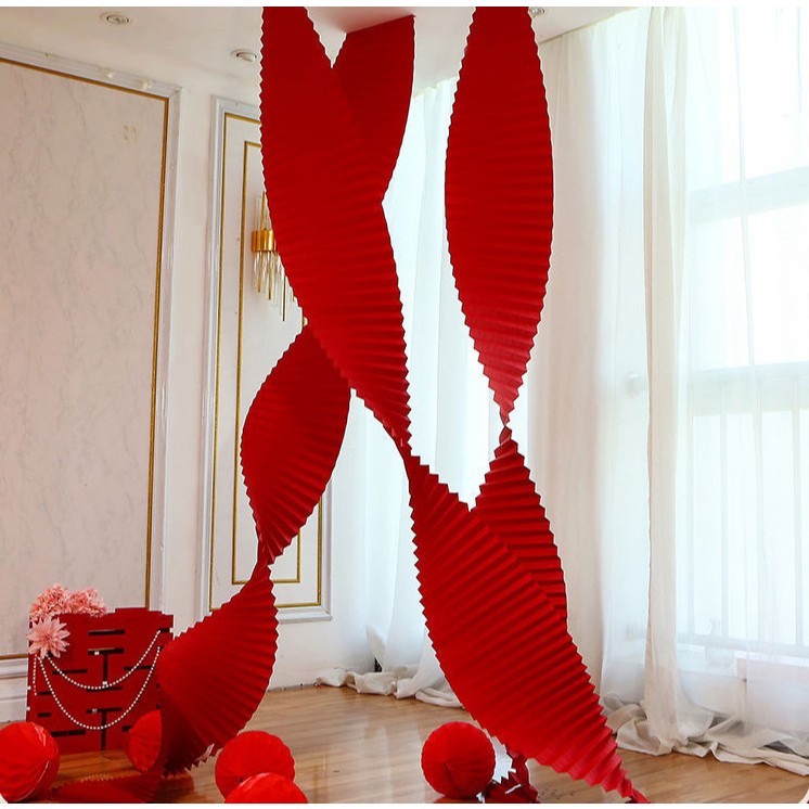 Dải Giấy Nhún Giấy Xoắn Trang Trí Tết Mừng Năm Mới Decor Tết
