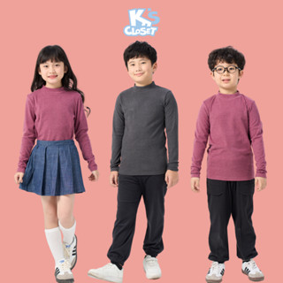 Áo Giữ Nhiệt Cổ Lọ K'S CLOSET Chất Liệu Vải Hai Da Tuyết Mịn Dành Cho Bé Trai Và Bé Gái Từ 8-46 kg (2-14 Tuổi) KT330FOF